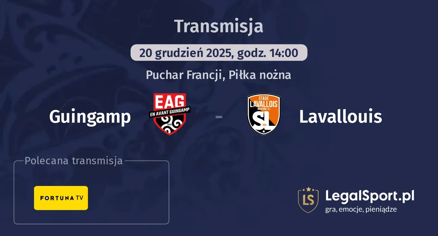 Guingamp - Lavallouis Transmisje