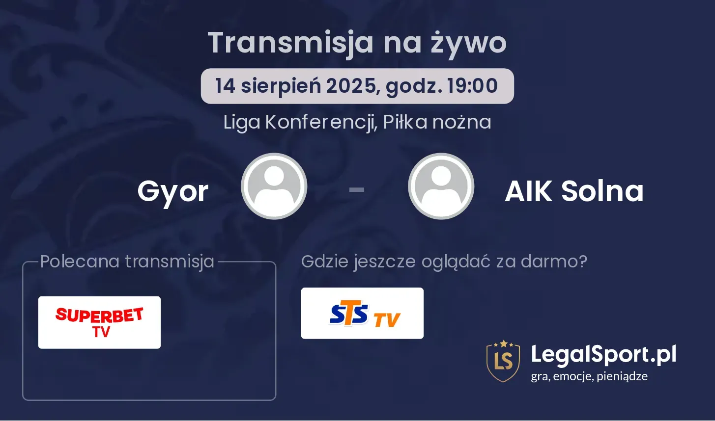 Gyor - AIK Solna gdzie oglądać?