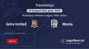 Gzira United - Mosta gdzie oglądać? (22.11)