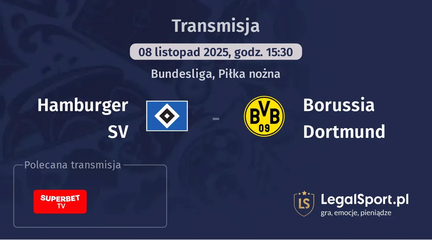 Hamburger SV - Borussia Dortmund Transmisje