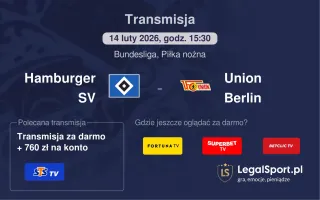 Hamburger SV - Union Berlin gdzie oglądać? (14.02)
