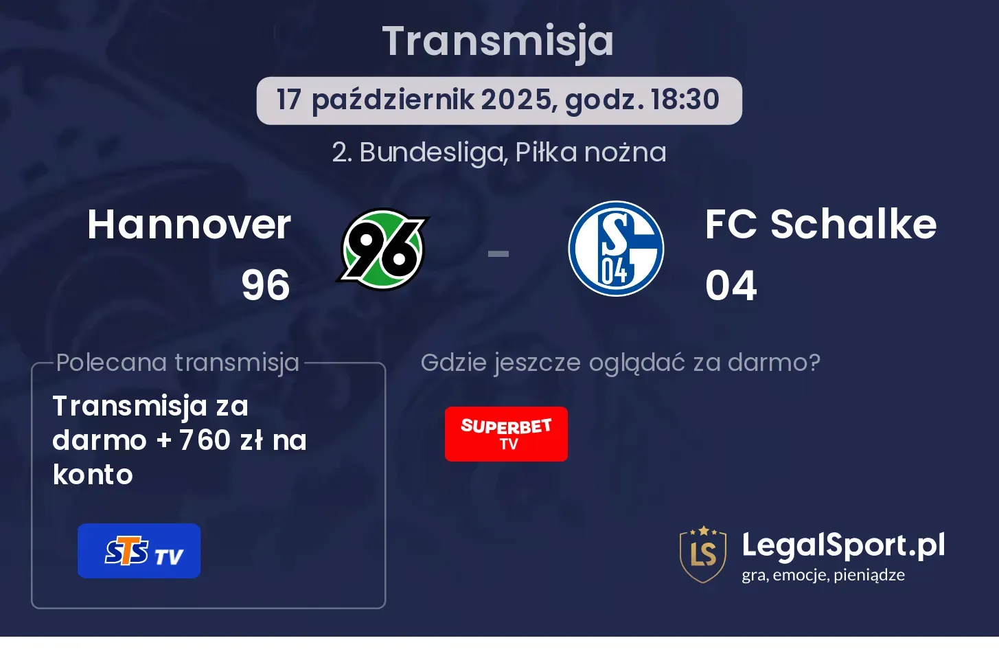 Hannover 96 - FC Schalke 04 gdzie oglądać?