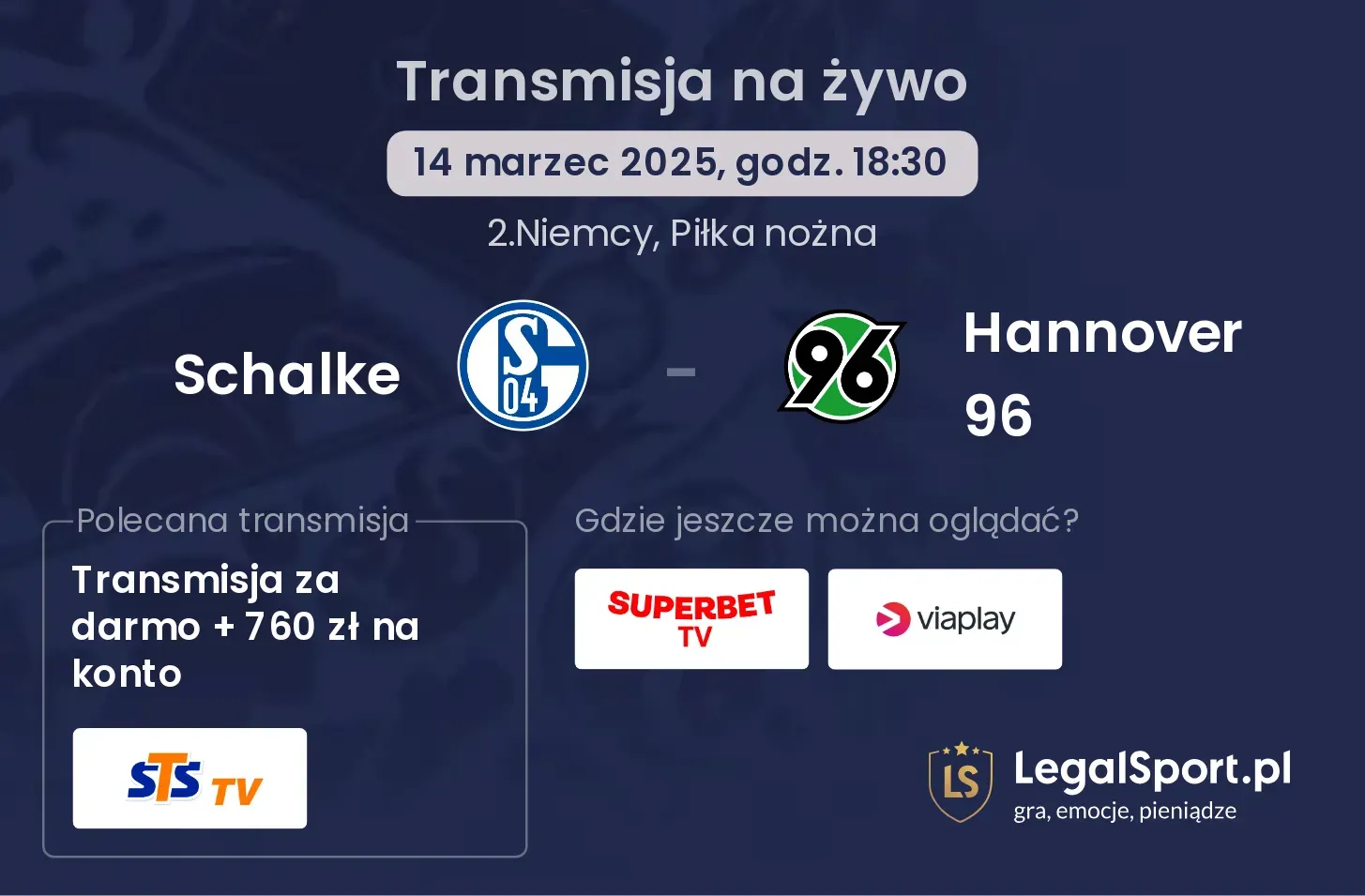 Schalke - Hannover 96 gdzie oglądać?