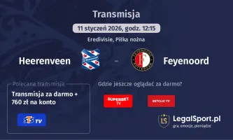 Heerenveen - Feyenoord gdzie oglądać? (11.01)