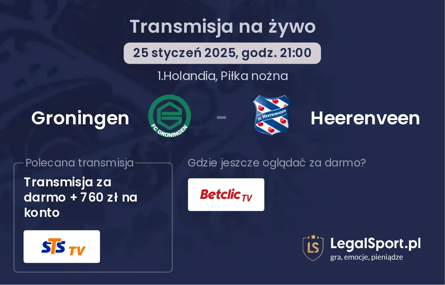 Groningen - Heerenveen gdzie oglądać?