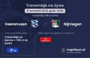 Heerenveen - Nijmegen gdzie oglądać?