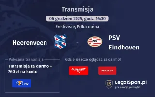 Heerenveen - PSV Eindhoven gdzie oglądać? (06.12)