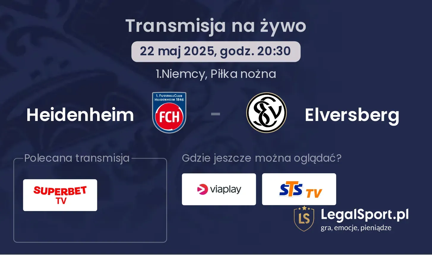 Heidenheim - Elversberg gdzie oglądać?