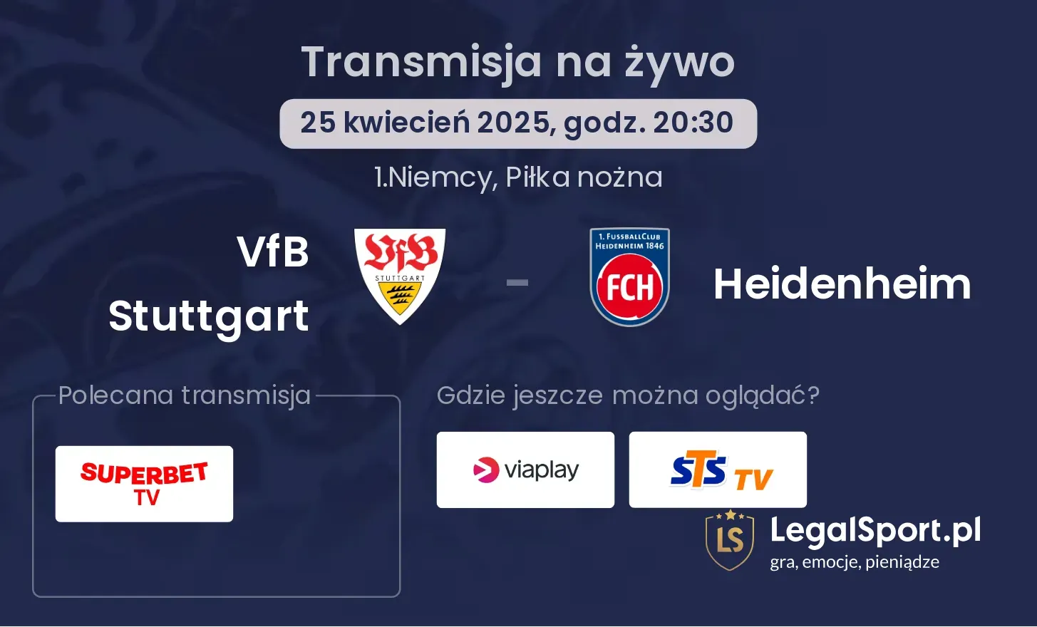 VfB Stuttgart - Heidenheim gdzie oglądać?