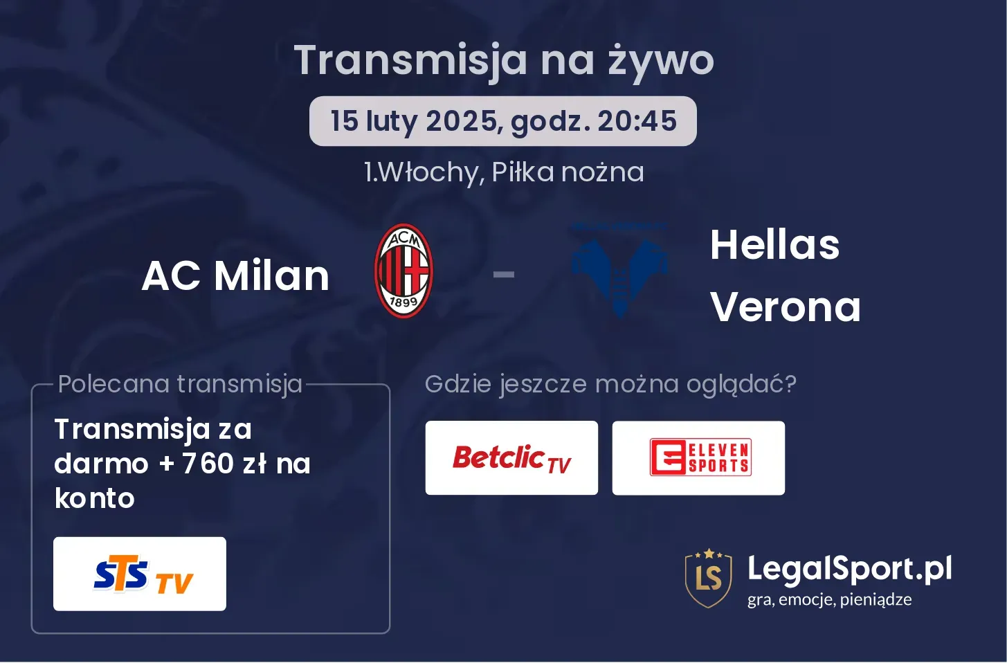 AC Milan - Hellas Verona gdzie oglądać?
