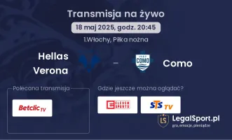 Hellas Verona - Como gdzie oglądać?