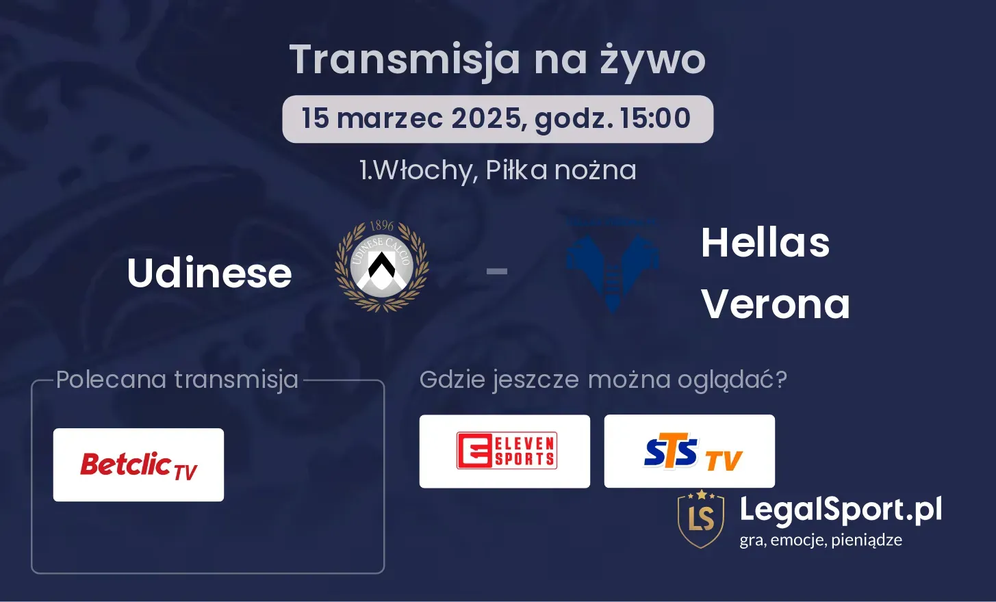 Udinese - Hellas Verona gdzie oglądać?
