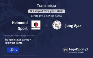Helmond Sport - Jong Ajax gdzie oglądać? (24.11)