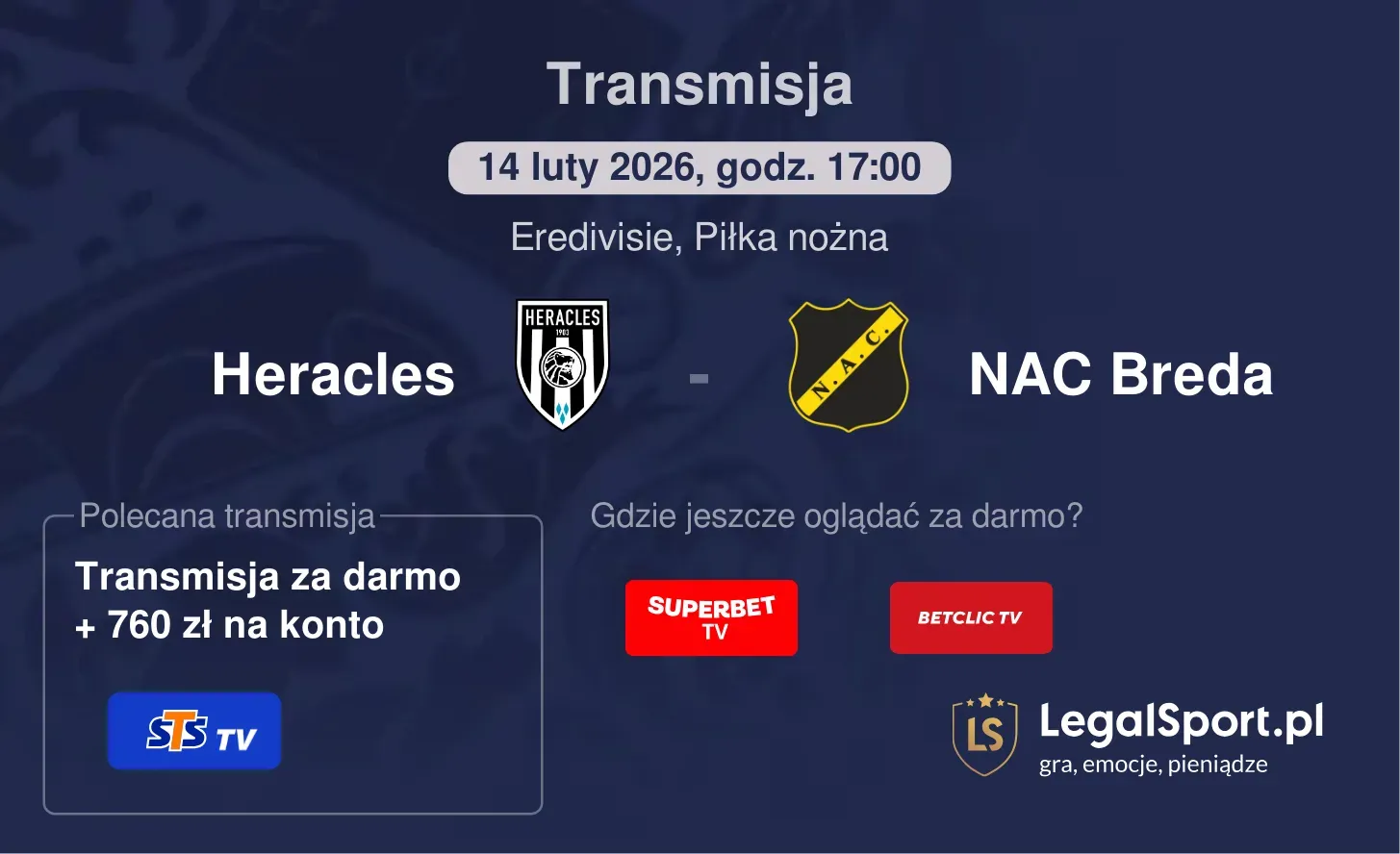 Heracles - NAC Breda Transmisje