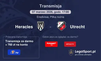 Heracles - Utrecht gdzie oglądać? (07.03)