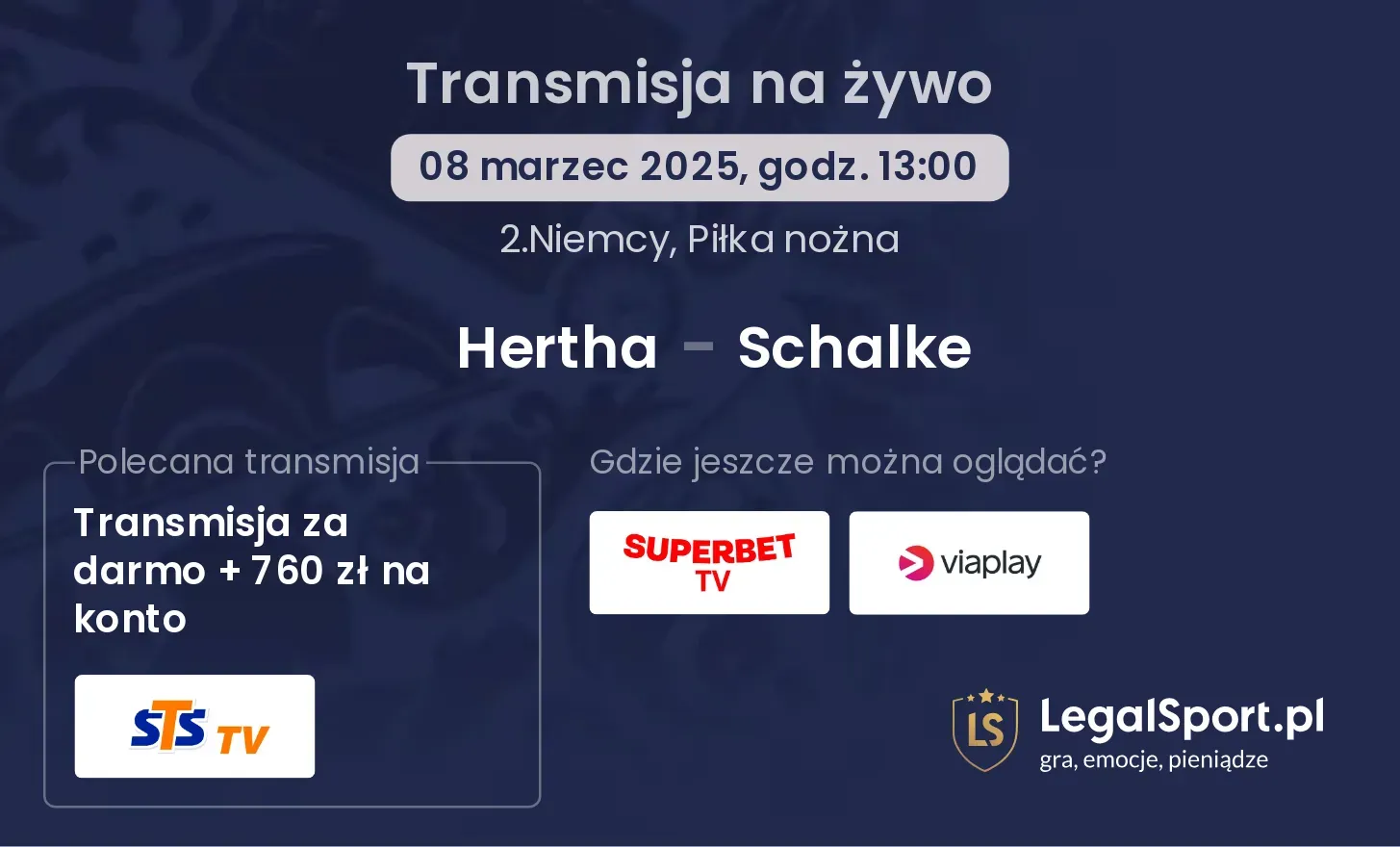 Hertha - Schalke gdzie oglądać?