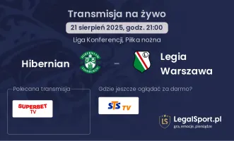 Hibernian - Legia Warszawa gdzie oglądać?