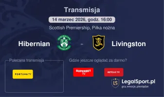 Hibernian - Livingston gdzie oglądać? (14.03)
