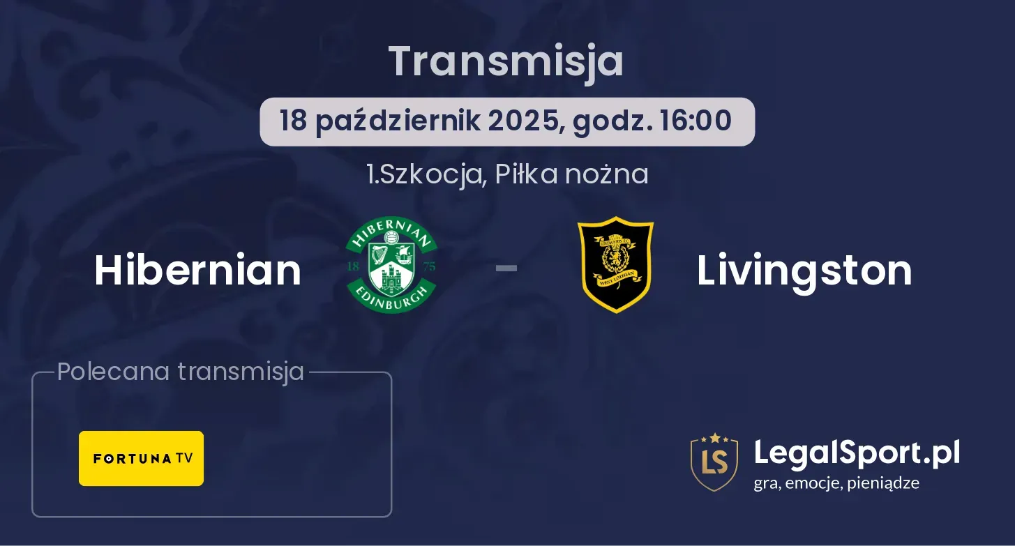 Hibernian - Livingston Transmisje