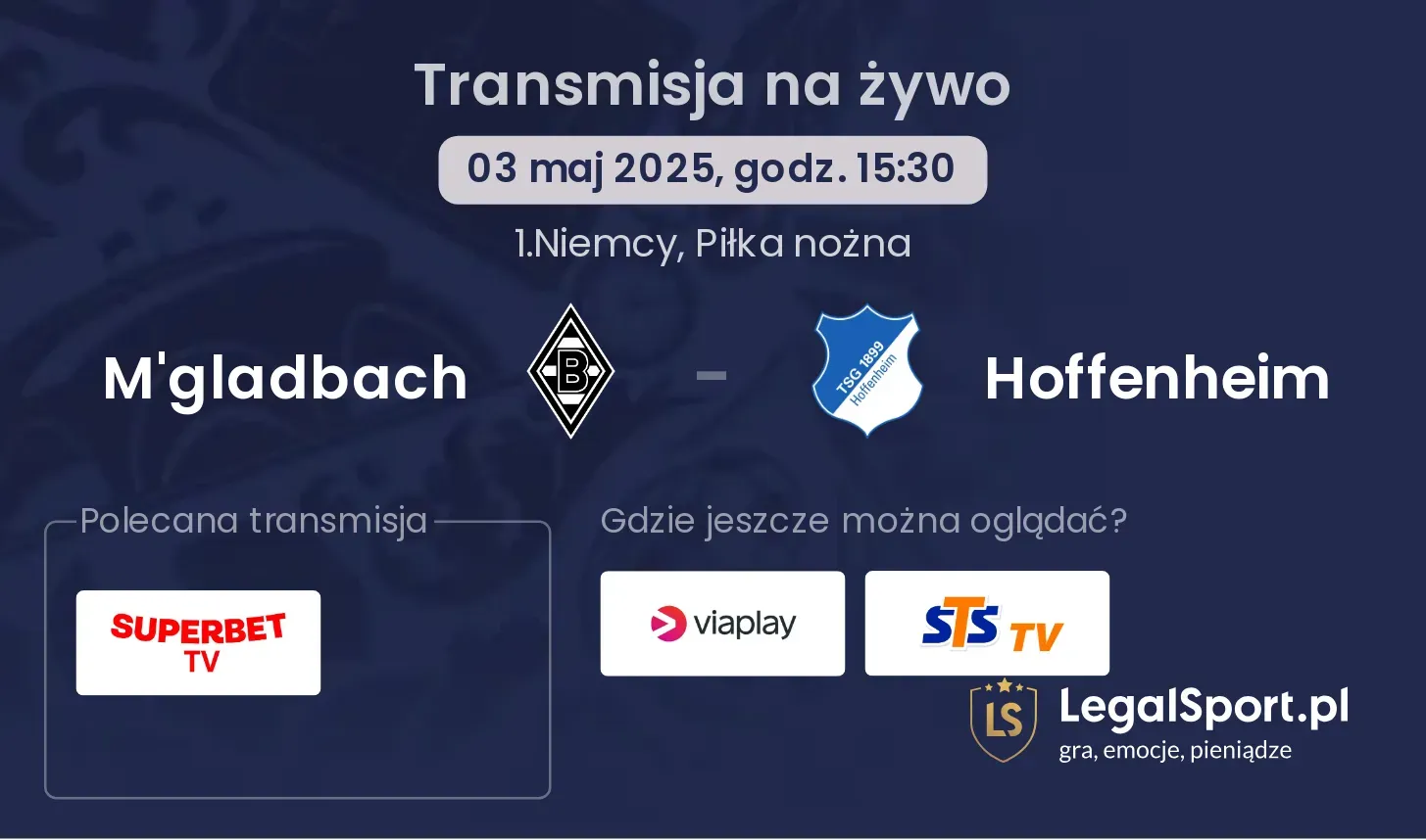 M'gladbach - Hoffenheim gdzie oglądać?