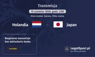 Holandia - Japan gdzie oglądać? (15.06)