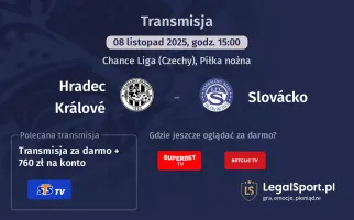 Hradec Králové - Slovácko gdzie oglądać? (08.11)
