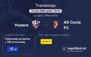 Huesca - AD Ceuta FC gdzie oglądać? (15.02)