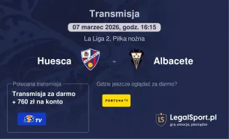Huesca - Albacete gdzie oglądać? (07.03)