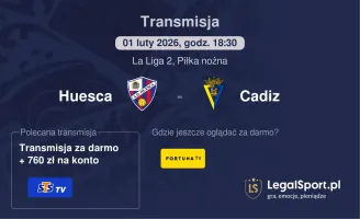 Huesca - Cadiz gdzie oglądać? (01.02)