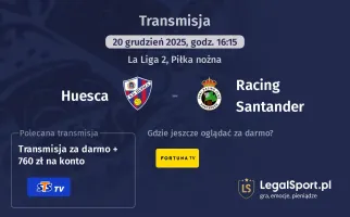 Huesca - Racing Santander gdzie oglądać? (20.12)