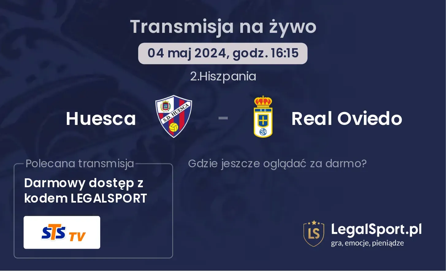 Huesca - Real Oviedo transmisja na żywo