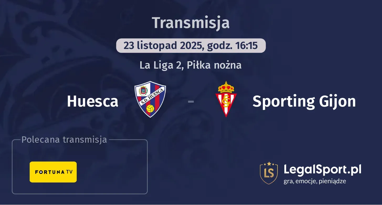 Huesca - Sporting Gijon Transmisje