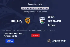 Hull City - West Bromwich Albion gdzie oglądać? (20.12)