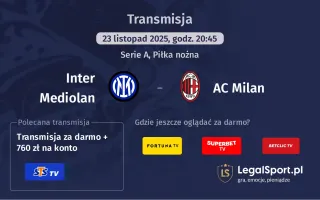 Inter Mediolan - AC Milan gdzie oglądać? (23.11)
