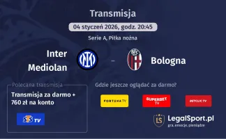 Inter Mediolan - Bologna gdzie oglądać (04.01.2026)