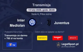 Inter Mediolan - Juventus gdzie oglądać (14.02.2026)