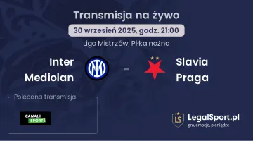 Inter Mediolan - Slavia Praga gdzie oglądać?