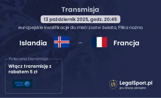 Islandia - Francja gdzie oglądać?