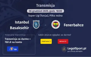 Istanbul Basaksehir - Fenerbahce gdzie oglądać? (06.12)