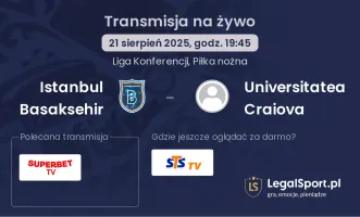 Istanbul Basaksehir - Universitatea Craiova gdzie oglądać?