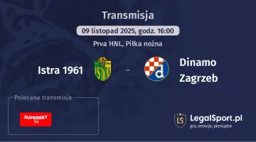 Istra 1961 - Dinamo Zagrzeb gdzie oglądać? (09.11)