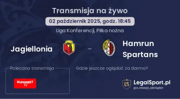 Jagiellonia - Hamrun Spartans gdzie oglądać?