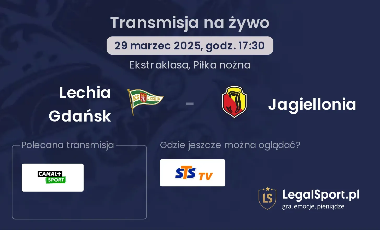 Lechia Gdańsk - Jagiellonia gdzie oglądać?