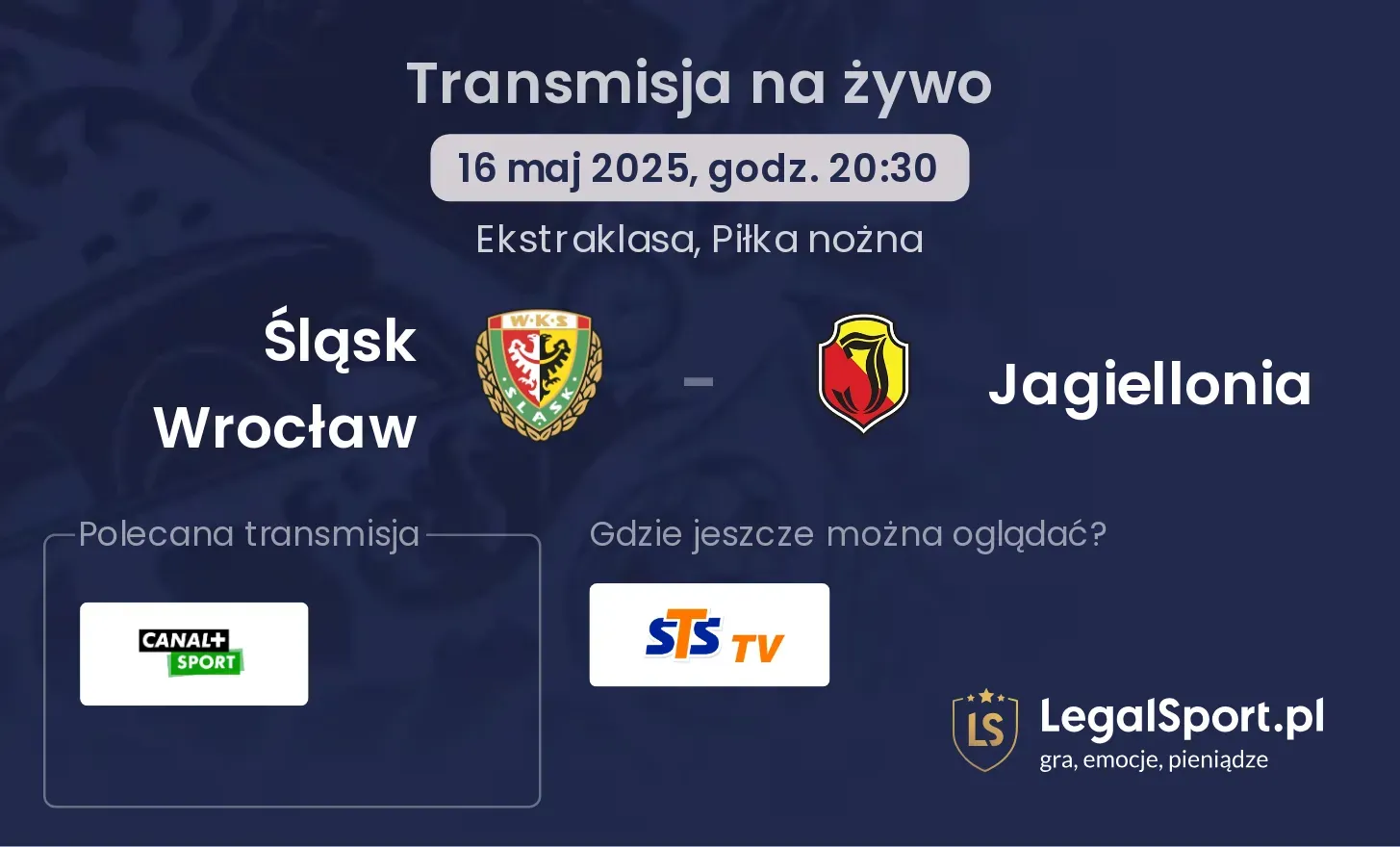 Jagiellonia - Śląsk Wrocław gdzie oglądać? 22.11, godz. 20:30