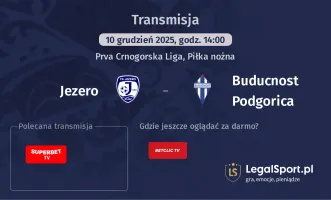 Jezero - Buducnost Podgorica gdzie oglądać? (10.12)