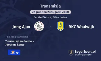 Jong Ajax - RKC Waalwijk gdzie oglądać (22.12.2025)