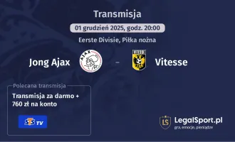 Jong Ajax - Vitesse gdzie oglądać? (01.12)