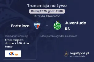 Fortaleza - Juventude RS gdzie oglądać transmisję?