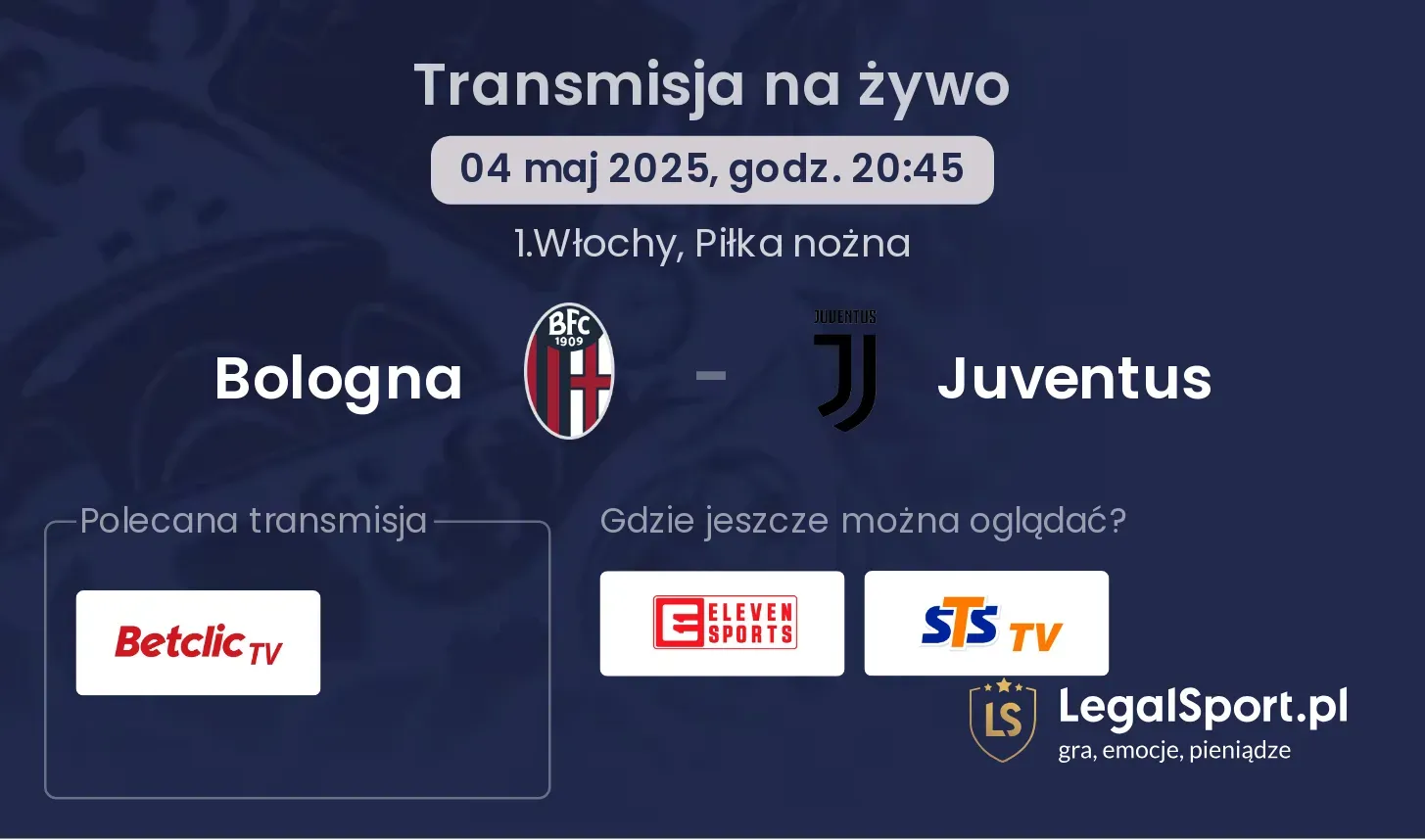 Bologna - Juventus gdzie oglądać?