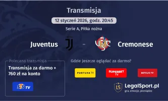 Juventus - Cremonese gdzie oglądać (12.01.2026)